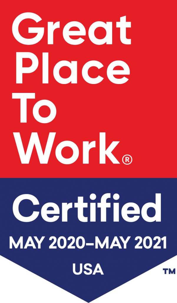 Great Place to Work - Certified - May 2020-May 2021 USA